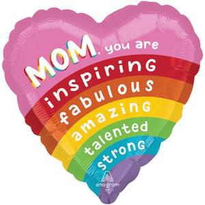 18" BRILLIANT RAINBOW MOM HX