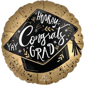 18" SATIN GRAD ACHIEVEMENT BURST