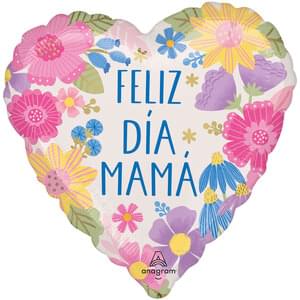 18" FELIZ DIA MAMA BOTANICAL LINES HX
