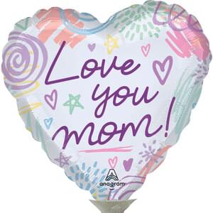 LOVE YOU MOM SWEET SCRIBBLES MINI