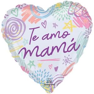 18" TE AMO MAMA SWEET SCRIBBLES HX