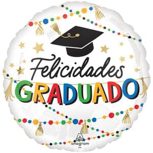 18" GRAD PARTY FELICIDADES GRADUADO HX