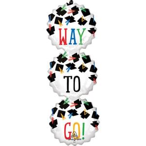 HATS OFF WAY TO GO GRAD SUPER SHAPE XL