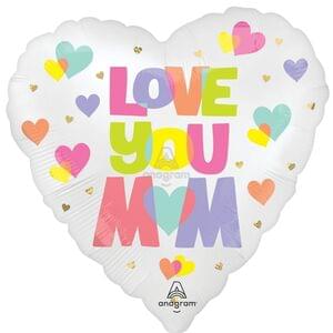 SATIN PLAYFUL BRIGHTS LOVE YOU MOM