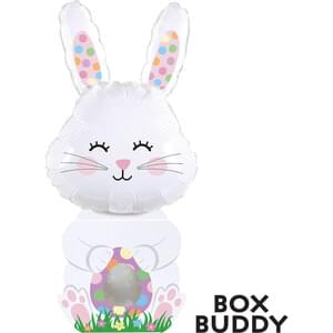 EASTER BUNNY BOX BUDDY GIFT BOX & MINI SHAPE BALLOON