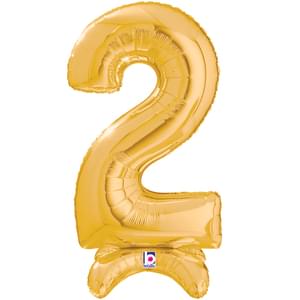 25" NUMBER STAND UP 2 GOLD 