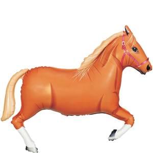 43" TAN HORSE HELIUM SHAPE