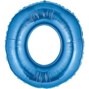 34" NUMBER 0 BLUE MEGALOON