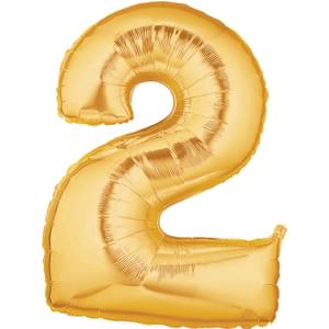 34" NUMBER 2 GOLD MEGALOON