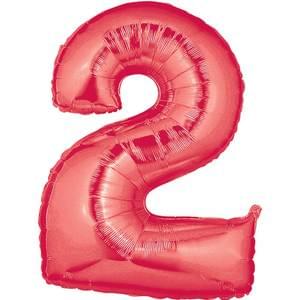 34" NUMBER 2 RED MEGALOON