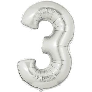 34" NUMBER 3 SILVER MEGALOON