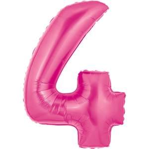 34" NUMBER 4 PINK MEGALOON
