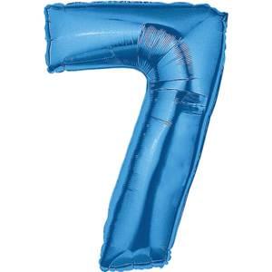 34" NUMBER 7 BLUE MEGALOON