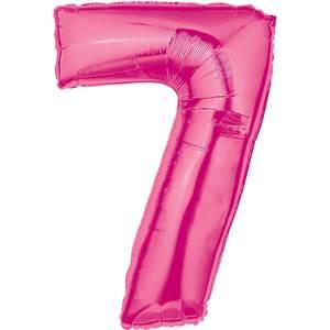 34" NUMBER 7 PINK MEGALOON