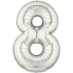 34" NUMBER 8 SILVER MEGALOON