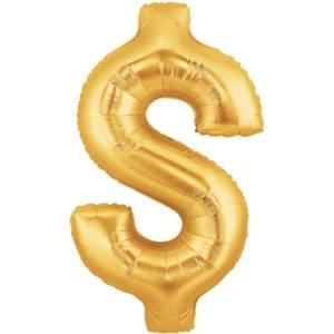 34" SYMBOL $ DOLLAR SIGN GOLD MEGALOON