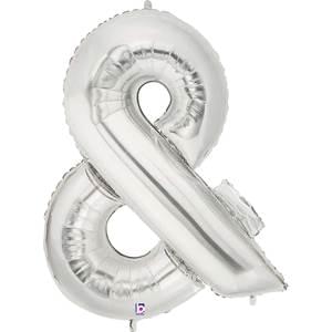 34" SYMBOL & AMPERSAND SIGN SILVER MEGALOON