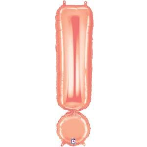 34" SYMBOL ! EXCLAMATION POINT ROSE GOLD MEGALOON