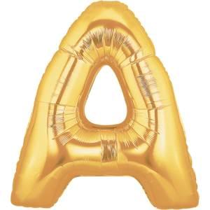 34" LETTER A GOLD MEGALOON