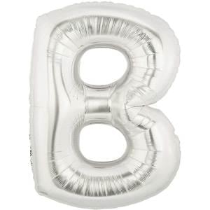34" LETTER B SILVER MEGALOON