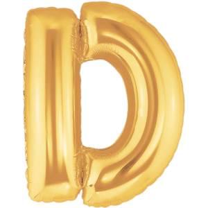 34" LETTER D GOLD MEGALOON