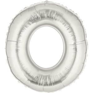 34" LETTER O SILVER MEGALOON