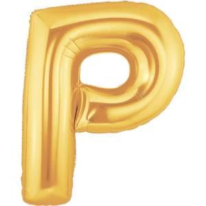 34" LETTER P GOLD MEGALOON