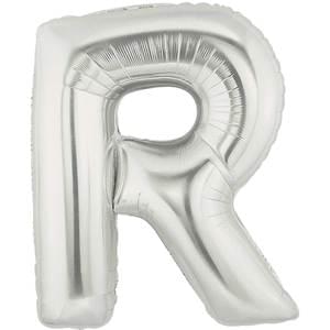34" LETTER R SILVER MEGALOON