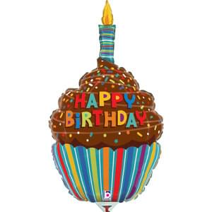 BIRTHDAY CHOCOLATE CUPCAKE MINI SHAPE