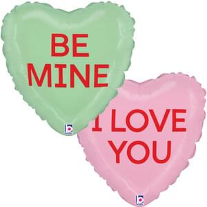 CONVERSATION HEART PINK & GREEN MINI