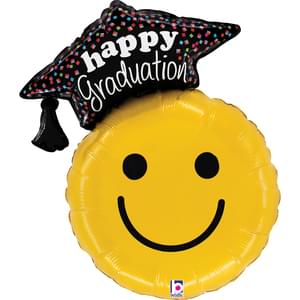 26" GRADUATION SMILEY
