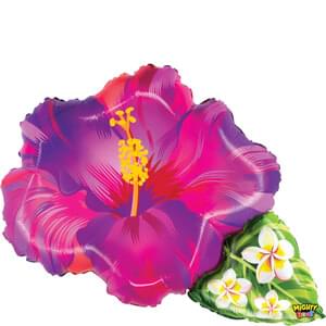 31" MIGHTY TROPICAL FLOWER PURPLE SHAPE