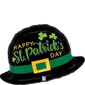 26"  ST. PATRICK'S LEPRECHAUN HAT GLITTER HOLOGRAPHIC