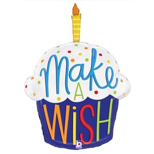 28" MAKE A WISH CUPCAKE