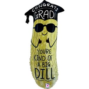Big Dill Graduation Pickle 34" Foil Shape, Packaged (B)