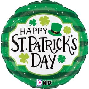 18" ST. PATRICK'S DAY STRIPES MAX FLOAT