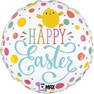 18" EASTER DOTS CHICK MAX FLOAT