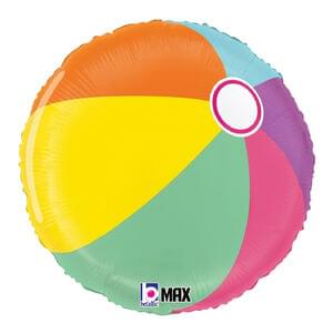 18" SUMMER BEACH BALL MAX FLOAT