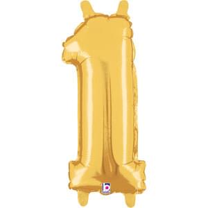 14" NUMBER 1 GOLD MEGALOON