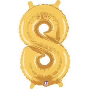 14" NUMBER 8 GOLD MEGALOON