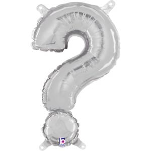 14" SYMBOL ? QUESTION MARK SILVER MEGALOON