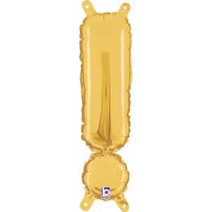 14" SYMBOL ! EXCLAMATION POINT GOLD MEGALOON