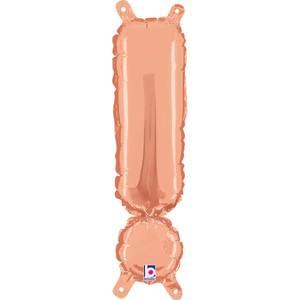 14" SYMBOL ! EXCLAMATION POINT ROSE GOLD MEGALOON