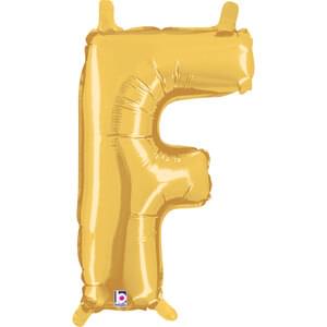 14" LETTER F GOLD MEGALOON