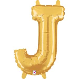14" LETTER J GOLD MEGALOON