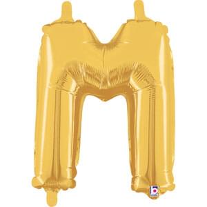 14" LETTER M GOLD MEGALOON