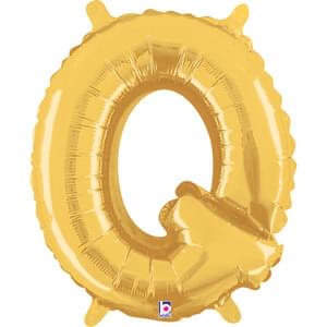 14" LETTER Q GOLD MEGALOON