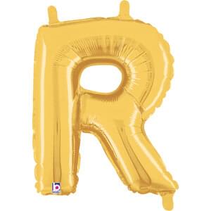 14" LETTER R GOLD MEGALOON
