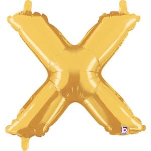 14" LETTER X GOLD MEGALOON