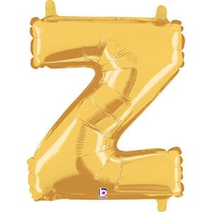 14" LETTER Z GOLD MEGALOON